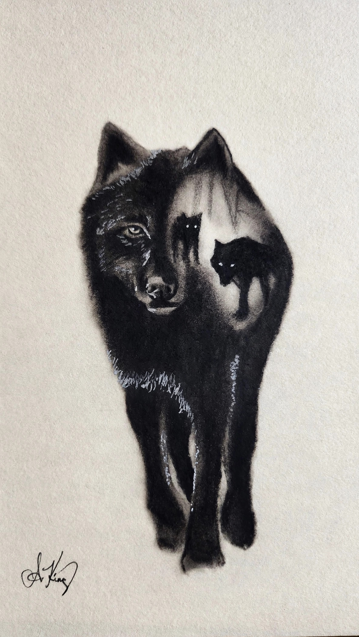 Prowler — Charcoal & Pencil