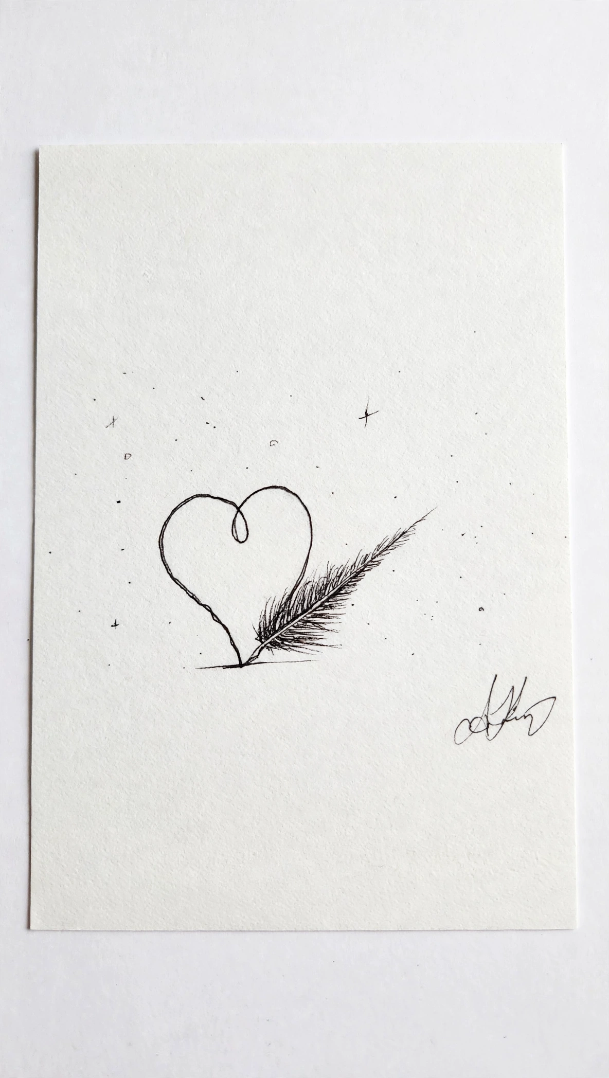 Write My Name In Your Heart — Ink pen