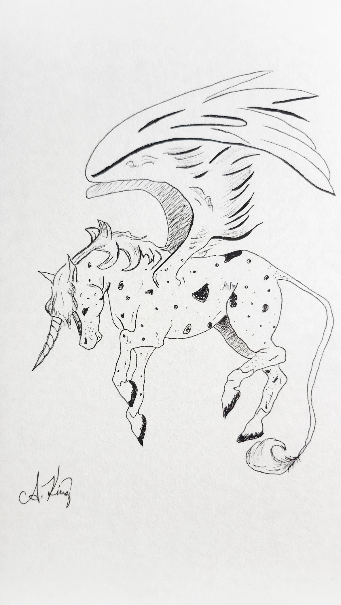 Pegacorn — Ink pen
