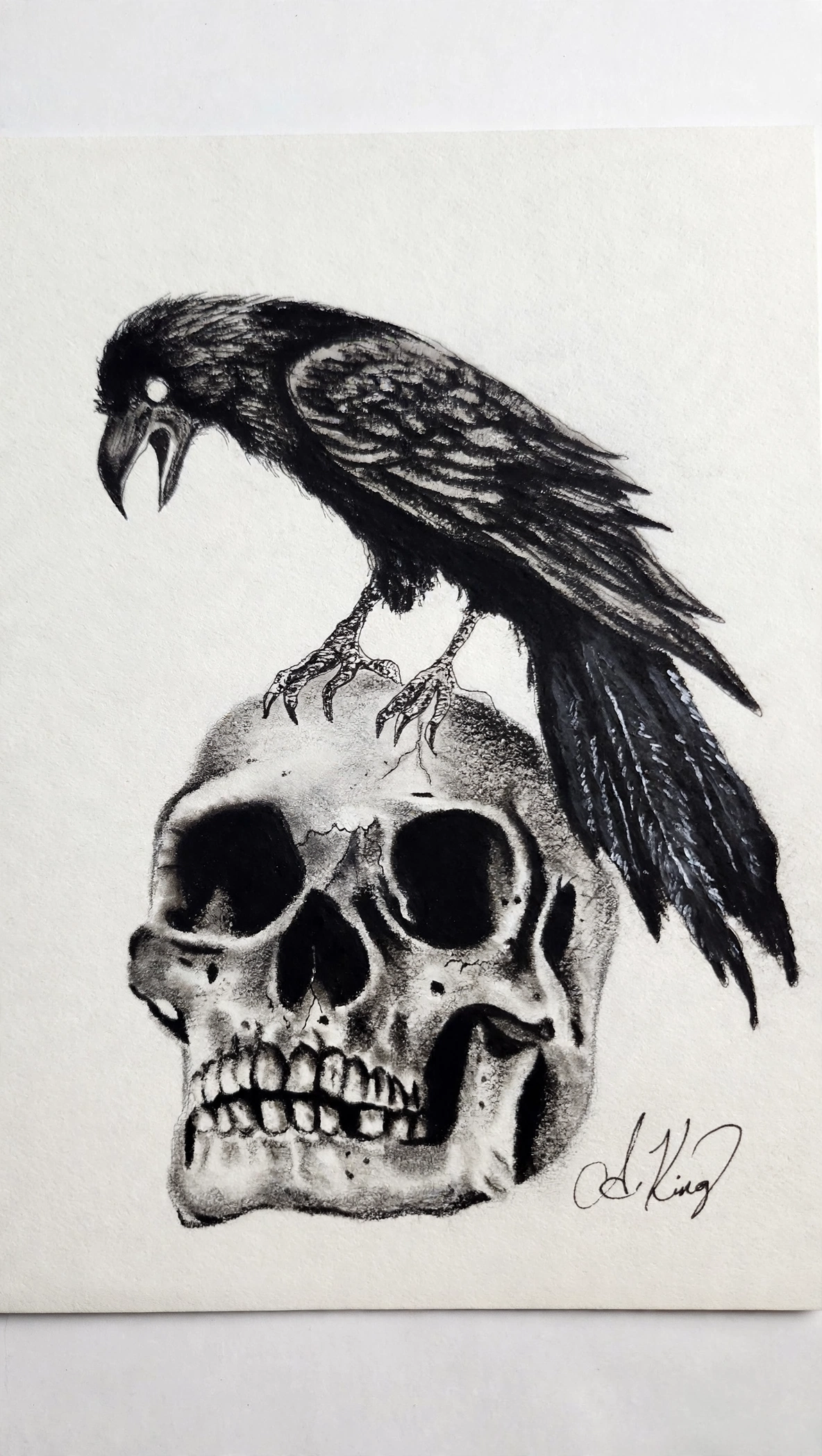 Rebirth — Ink Pen & Charcoal