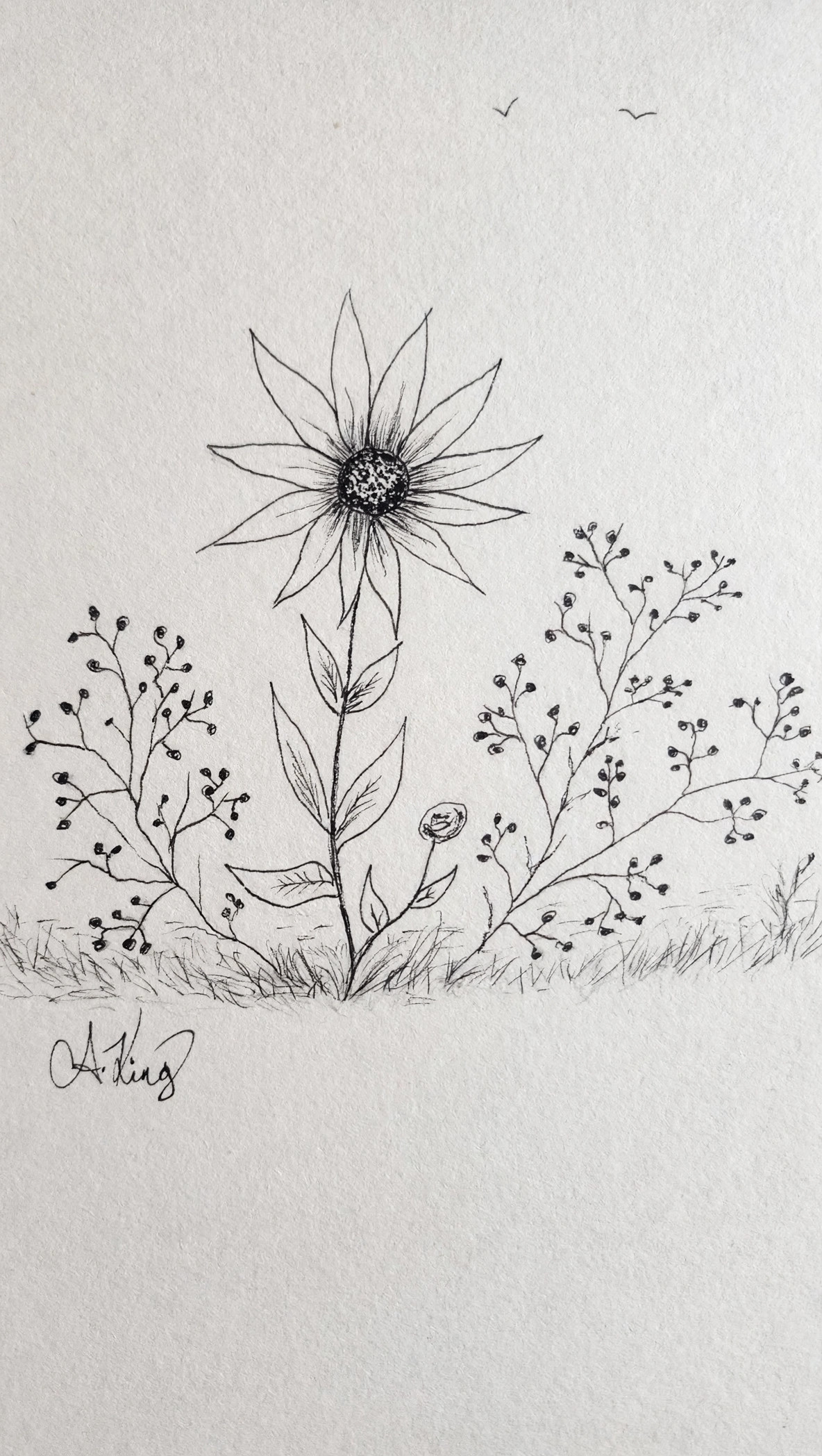 My Sunflower — Ink