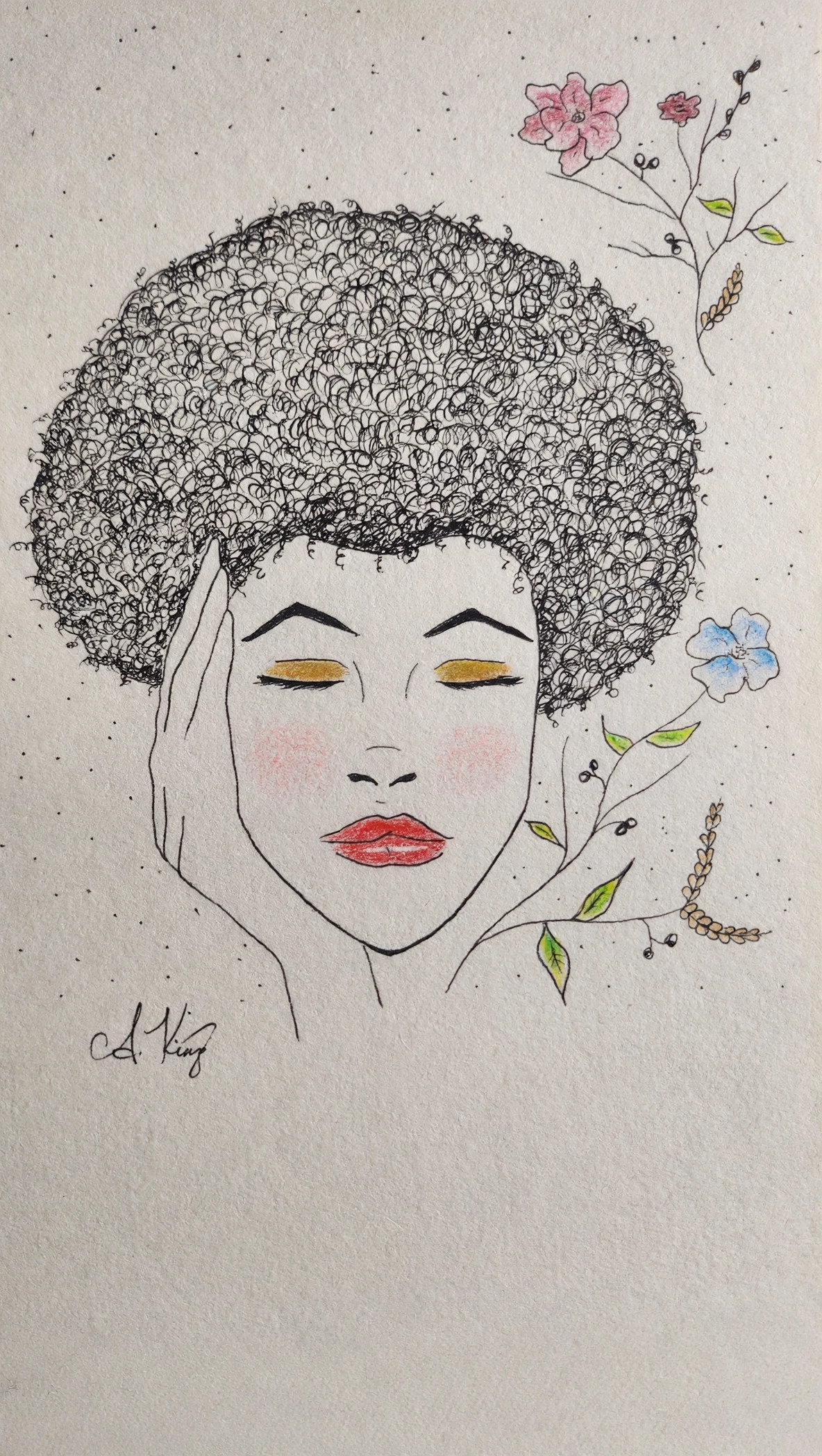 Serendipity — Ink Pen & Colored Pencil